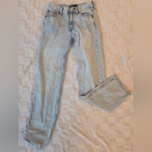 Aeropostale Light Wash Baggy High Rise Jeans Size 0